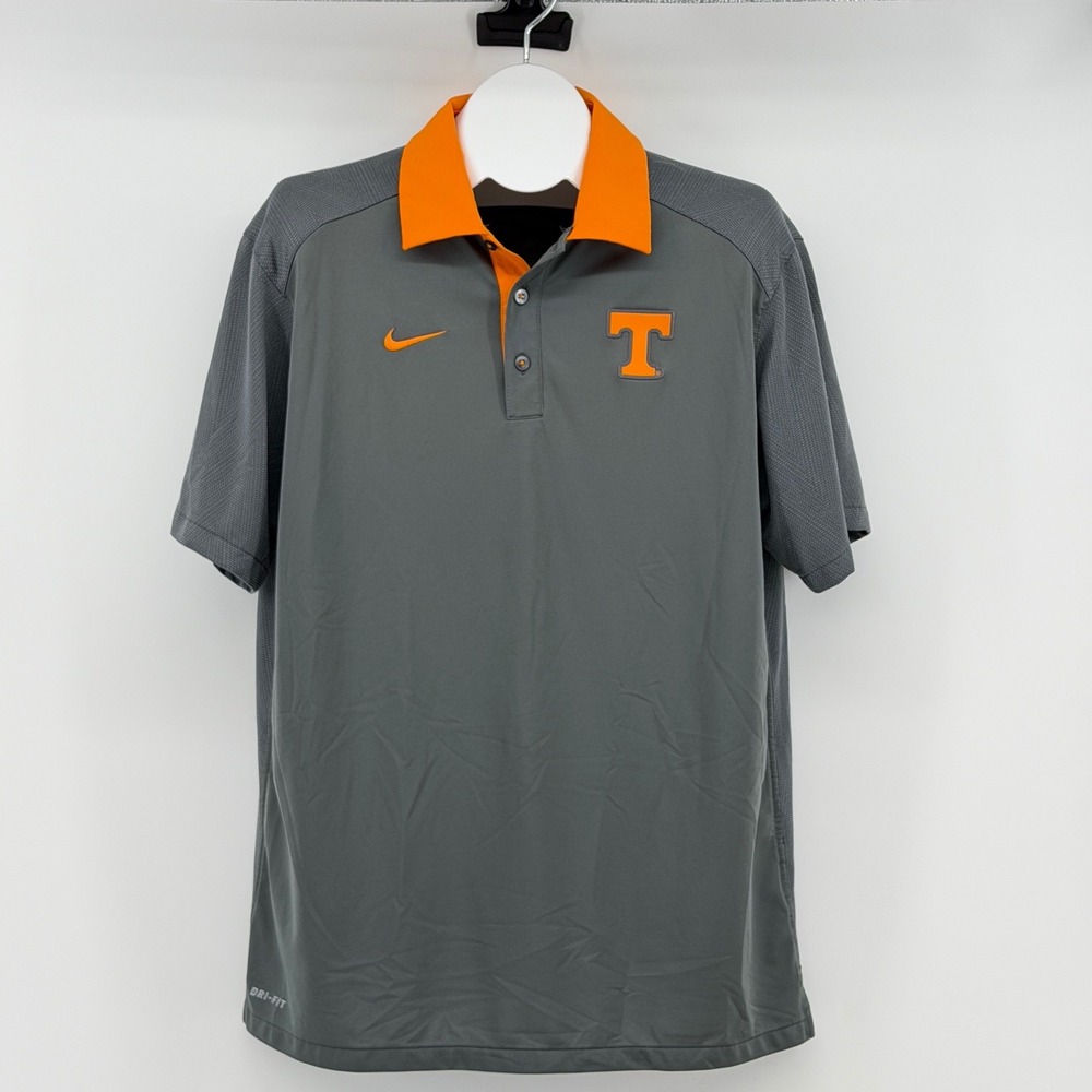 NIKE Dri-FIT Tennessee Volunteers On Field Polo Shirt Men's L Golf Stretch
